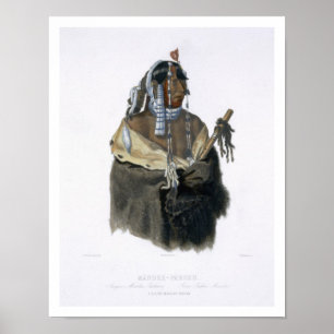 Poster Mandeh-Pahchu, un jeune Indien de Mandan, plaquent