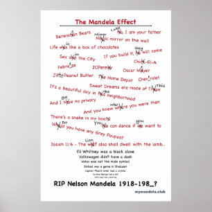 Poster Mandela Effecten