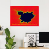Poster mandelbrot (Bureau à domicile)