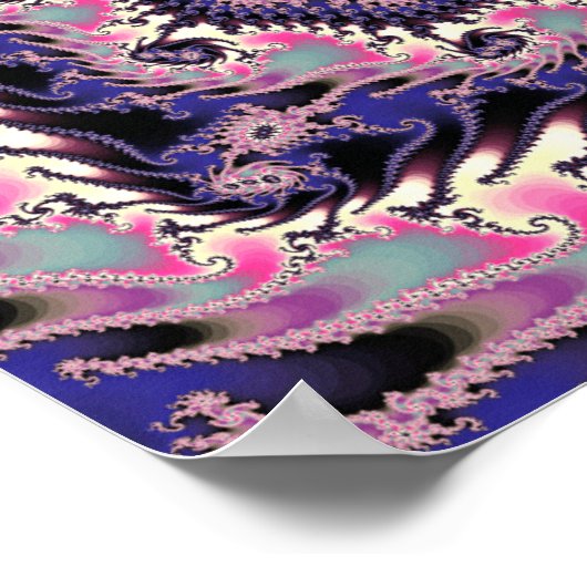 Poster Mandelbrot Carré Fractal (Coin)