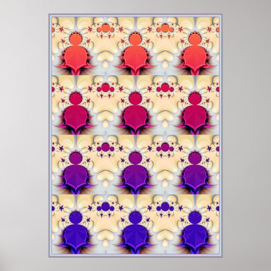 Poster Mandelbrot Chakra (Devant)