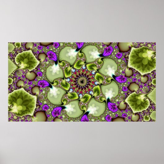 Poster Mandelbrot Fractal Zoom (Devant)