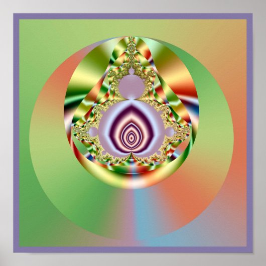 Poster Mandelbrot Mandala (Devant)