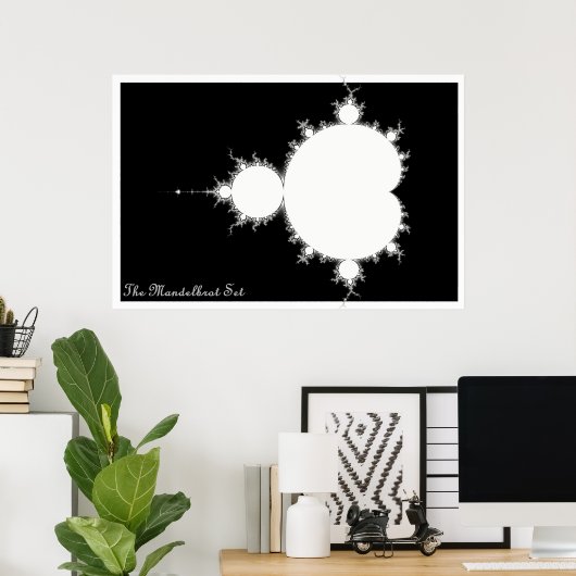 Poster Mandelbrot Set (Négatif) (Bureau à domicile)