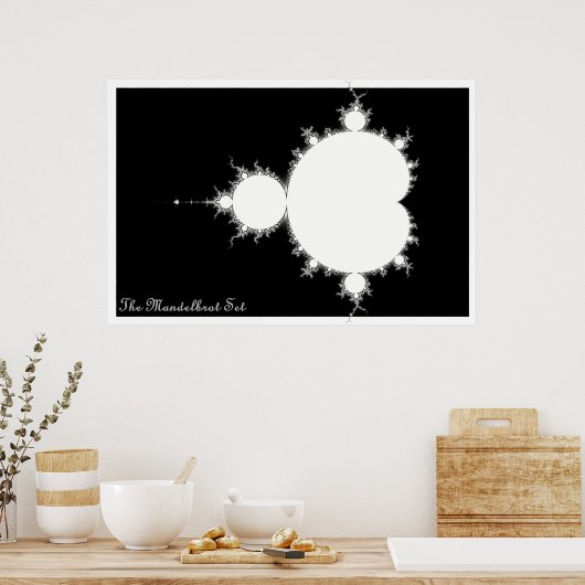 Poster Mandelbrot Set (Négatif) (Cuisine)