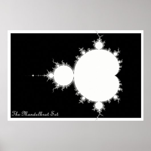 Poster Mandelbrot Set (Négatif) (Devant)