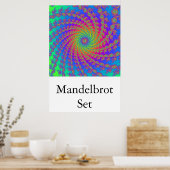 Poster Mandelbrot Set (spirale de 15 bras) (Cuisine)