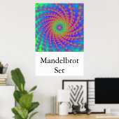 Poster Mandelbrot Set (spirale de 15 bras) (Bureau à domicile)