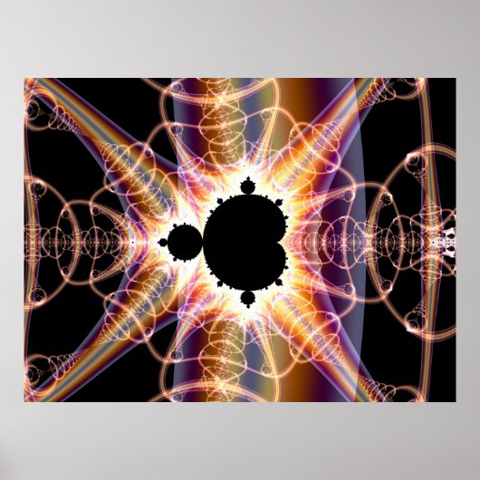 Poster Mandelbrot : translucide (Devant)