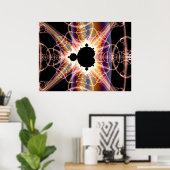 Poster Mandelbrot : translucide (Bureau à domicile)