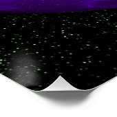 Poster Mandelbrot Violet Dans Un Mandelbrot (Coin)