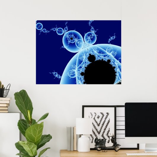 Poster Mandelbubbles 4 (Bureau à domicile)