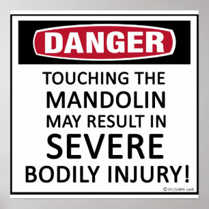 Poster Mandolin Danger