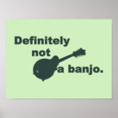 Poster Mandolin -- Definitely Not A Banjo (Devant)