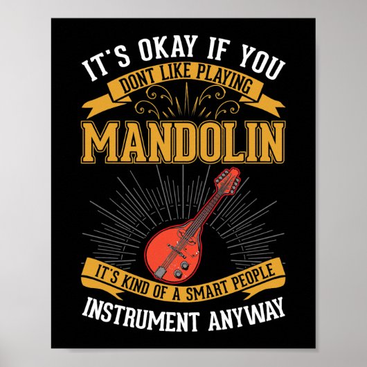 Poster Mandolin Mandoliniste 1 (Devant)