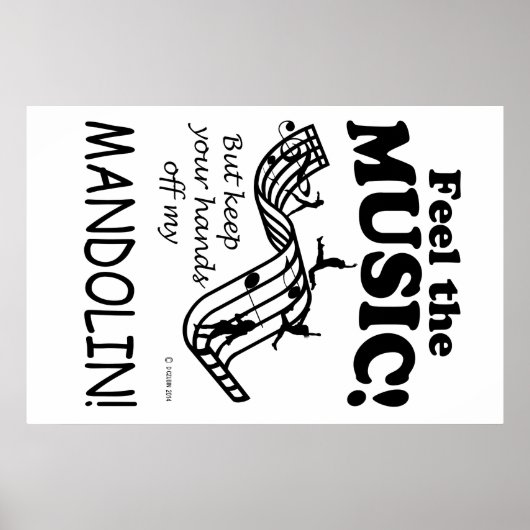 Poster Mandolin Sent La Musique (Devant)