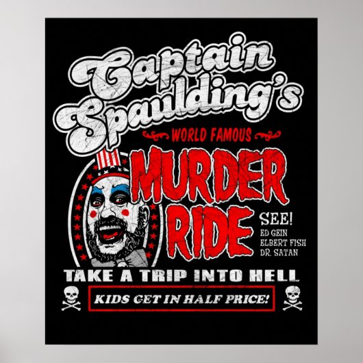 Poster Manège de meurtre du capitaine Spaulding (Devant)
