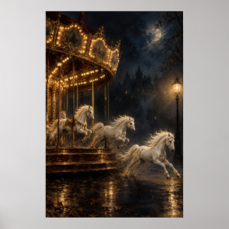 Poster Manège surréaliste de minuit