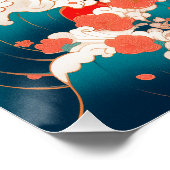 Poster Maneki-Neko, Chat japonais chanceux (Coin)