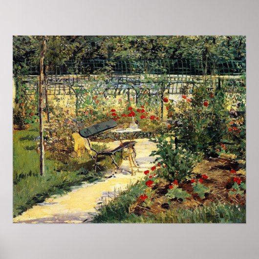 Poster Manet - Banc (Mon jardin), 1881 (Devant)