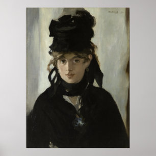 Poster Manet Berthe Morisot avec un bouquet de violettes