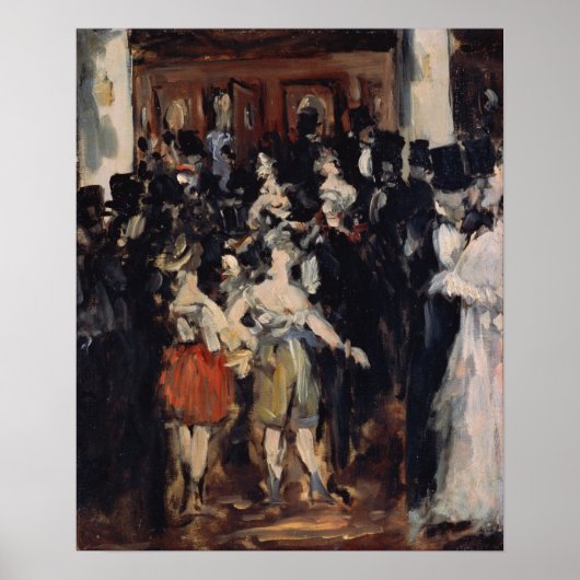Poster Manet - Boule Masquée À L'Opéra (Devant)