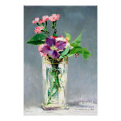 Poster Manet Carnations clematis CC1240 Belles fleurs (Devant)