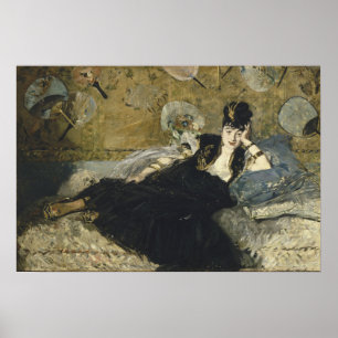 Poster Manet - Dame aux Éventails, (Nina De Callais)