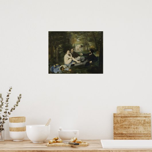Poster Manet - Déjeuner sur l'herbe (Cuisine)
