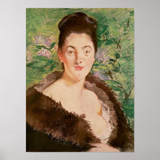 Poster Manet | Femme en fourrure (Devant)