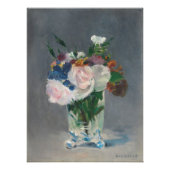 Poster Manet | Flowers dans un vase crystal, c.1882 (Devant)