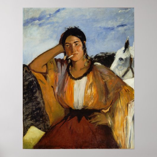 Poster Manet - Gipsy Avec Cigarette (Devant)