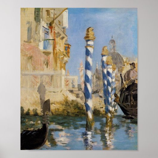 Poster Manet, Le Grand Canal, Venise (Devant)