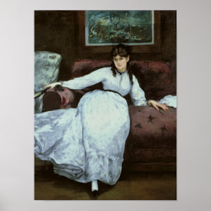 Poster Manet   Le reste, portrait de Berthe Morisot