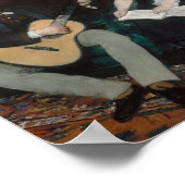 Poster Manet, leçon de musique (Coin)