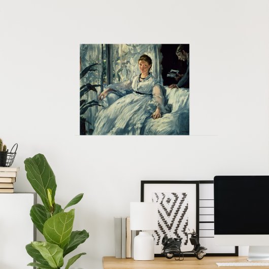 Poster Manet | Lecture, 1865 (Bureau à domicile)