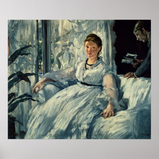 Poster Manet | Lecture, 1865 (Devant)