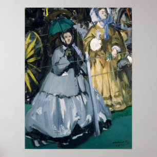 Poster Manet - Les Femmes En Course