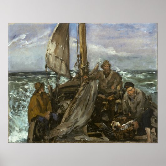Poster Manet - Les Travailleurs De La Mer (Devant)