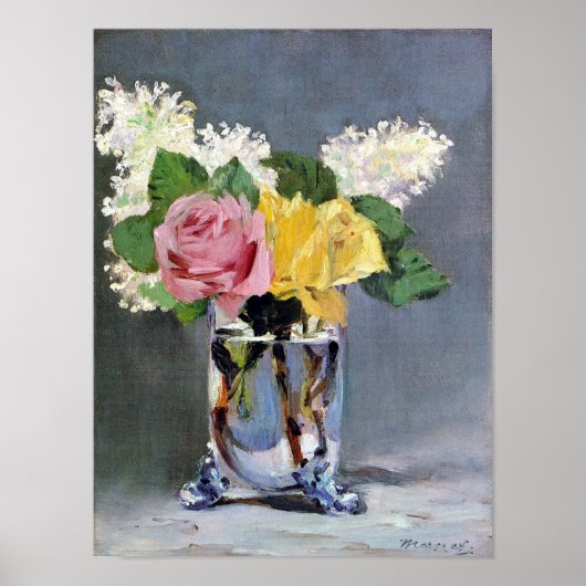 Poster Manet Lilacs et Art Rose (Devant)