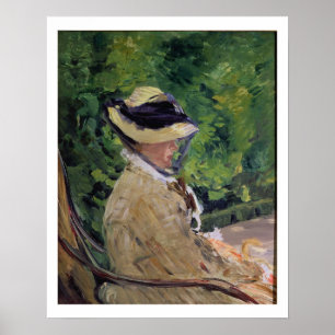 Poster Manet Madame Manet à Bellevue