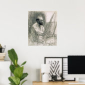 Poster Manet | Portrait d'Edouard Manet à son Easel (Bureau à domicile)