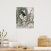 Poster Manet | Portrait d'Edouard Manet à son Easel (Cuisine)