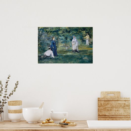 Poster Manet - Un Jeu De Croquet (Cuisine)