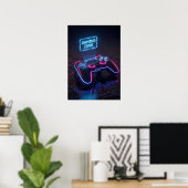 Poster Manette de jeu Cyberpunk (Bureau à domicile)
