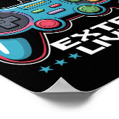 Poster Manette de jeu de jeu vidéo de joueur 1 (Coin)