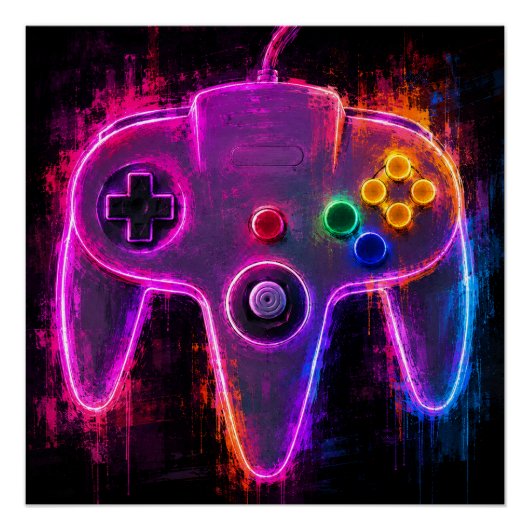 Poster Manette Nintendo N64 (Devant)