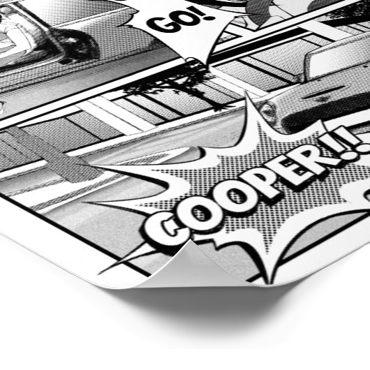 Poster Manga Mini Cooper (Coin)