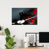 Poster Manga Samurai (Bureau à domicile)