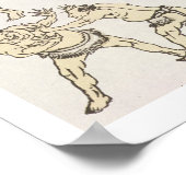 Poster Manga: studies of gestures and postures of wrestle (Coin)